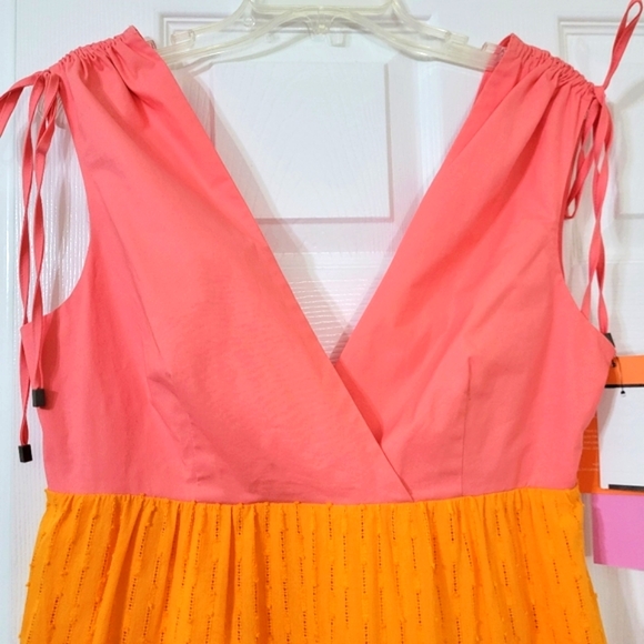LDT Daphne Maxi Pink and Orange Dress. New with Tags. - Picture 3 of 13